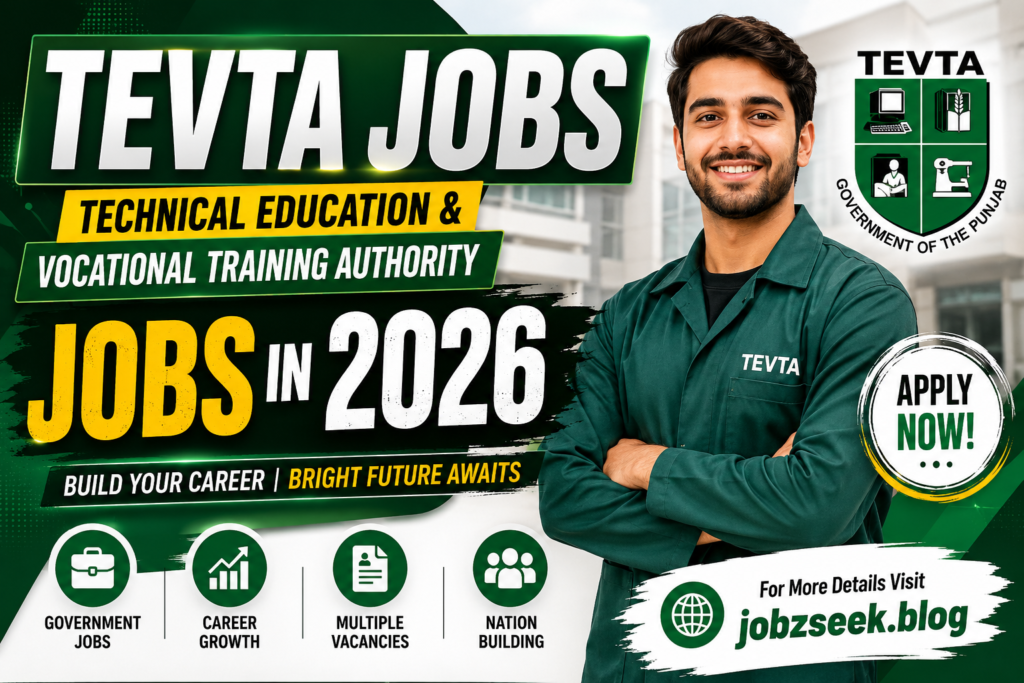 Technical Education & Vocational Training Authority TEVTA Jobs in 2026