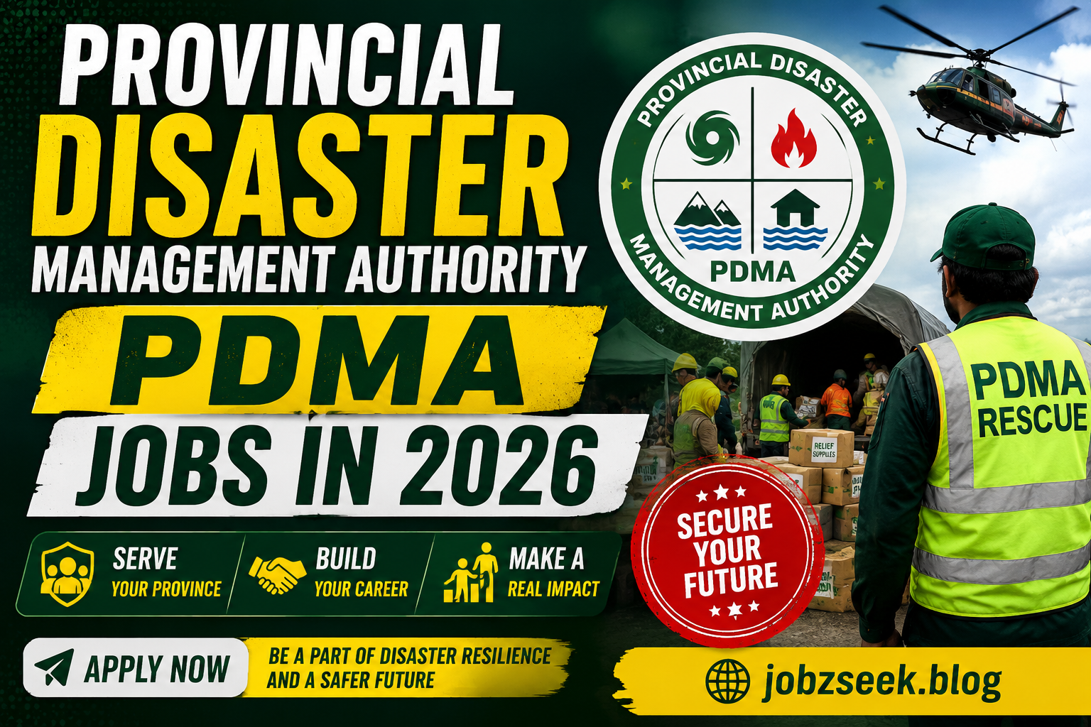 Provincial Disaster Management Authority PDMA Jobs in 2026