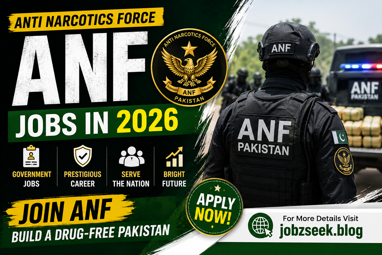 Anti Narcotics Force ANF Jobs in 2026