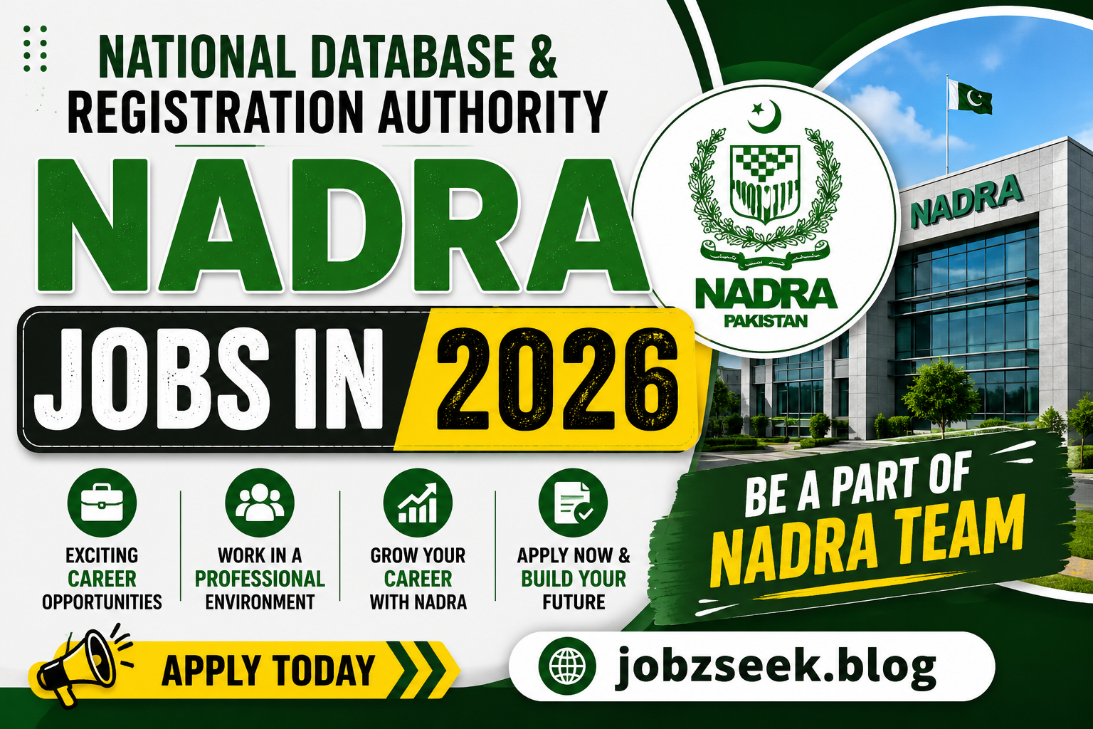 National Database and Registration Authority NADRA Jobs in 2026